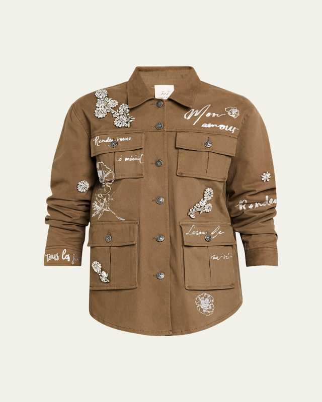 Vera Foiled Je Taime Utility Jacket